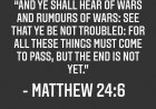 Matthew 24:6 is happening 2/25/22
