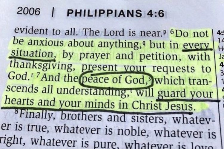 - PHILIPPIANS 4:6