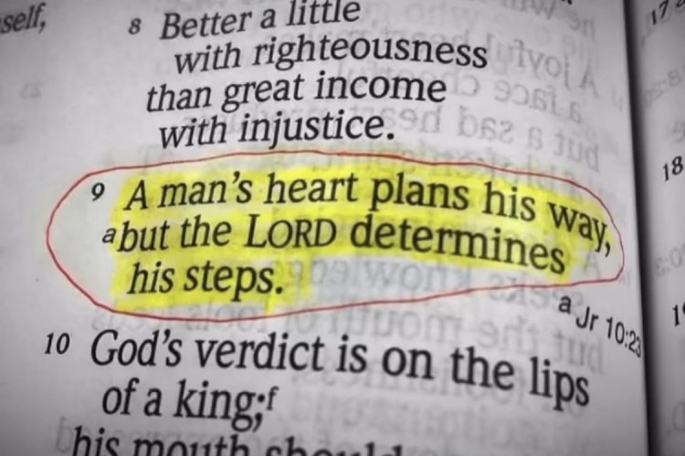 - Proverbs 16:9